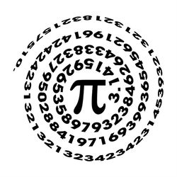 number pi symbol mathematical svg silhouette