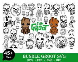 groot svg bundle, baby groot svg for cricut, groot png, i am groot svg, groot sticker svg, bundle svg -download