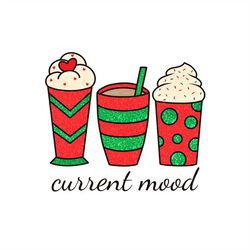 current mood christmas cream tree svg png