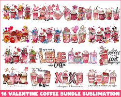 cartoons valentine coffee latte png, valentine coffee latte, coffee lover, valentine sublimation, valentine idea gift