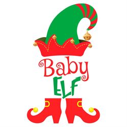 baby elf svg png, elf svg, baby svg, elf hat svg