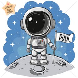 cute cartoon astronaut png, clipart, sublimation design, cool, print, clip art, boys