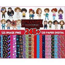 245 stranger things png bundle, stranger things png bundle, stranger things bundle, stranger things cut files, stranger