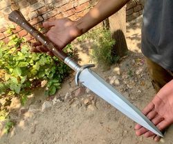 sharp medieval 300 spartan spear hand forged spear ottoman style viking