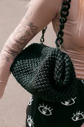 macrame bag tutorial,  macrame pursemaker, diy macrame, bag pattern, macrame clutch pattern/tutorial