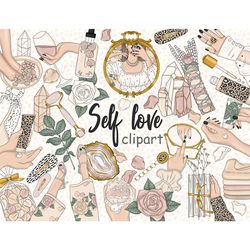 self love clipart | relaxing illustrations