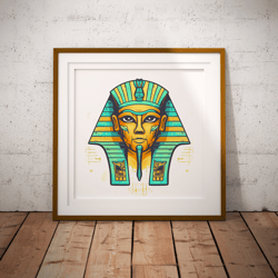 egypt pharaon - downloadable and printable digital painting