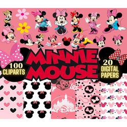 20 minnie mouse digital paper, minnie mickey, minnie font, minnie mouse pink digital paper, minnie girl background png