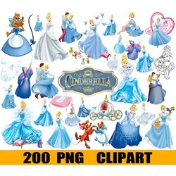 200 cinderella clipart, castle prince clipart princess svg, cinderella bundle, princess disney bundle