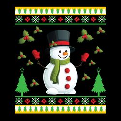snowman christmas tree christmas holly berry svg png