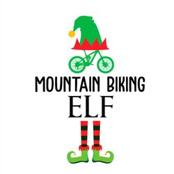 mountain biking elf leprechaun svg png