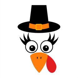 Turkey face SVG PNG, turkey hat SVG, turkey SVG