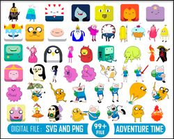 adventure time bundle svg, adventure time svg, adventure time png, adventure time clipart, adventure time cricut file