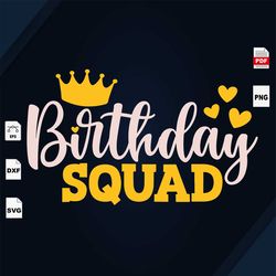 birthday squad svg, birthday girl svg, birthday gifts svg, birthday party decor, birthday mom svg, birthday shirt svg, b