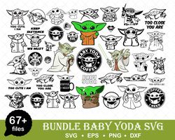 baby yoda layered item bundle, clipart, cricut cut files, digital vector cut file, baby yoda svg, png, instant download
