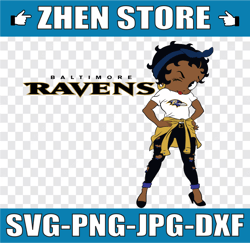 betty boop baltimore ravens png files for sublimation, betty boop bundle, digital download