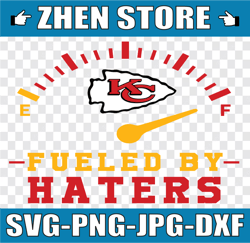fueled by haters kc chiefs svg and png files, sport bundle svg, digital download