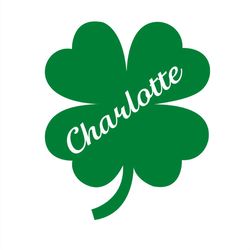 big green shamrock charlotte svg png