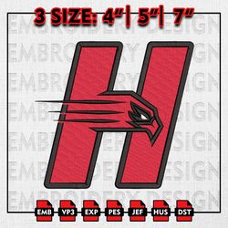 hartford hawks embroidery files, ncaa d1 teams embroidery designs, hartford hawks, machine embroidery pattern