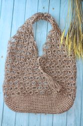 crochet pattern, crochet bag diy, beach bag, market bag, reusable grocery bag, shopping bag, hobo handbag