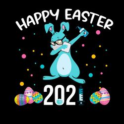 happy easter 2021 dabbing bunny png sublimation designs