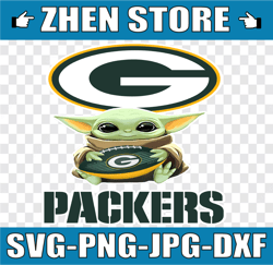 baby yoda with green bay packers nfl,  baby yoda nfl png, nfl png, sublimation ready, png files for sublimation