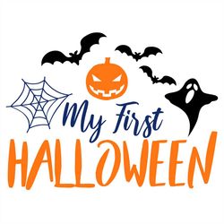my first haloween svg, happy halloween day svg png