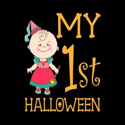 cute baby angle svg, my 1st halloween svg png