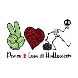 peace love halloween svg, halloween skeleton svg, funny halloween svg