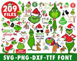 files the grinch bundle, unique design | grinch christmas svg | grinch clipart files | files for cricut & silhouette dig