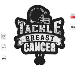 tackle breast cancer, breast cancer svg, college football, breast cancer gift, college football, lover, breast cancer sv