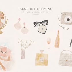 aesthetic highlights / fashion highlights / hand-drawn highlights / instagram story covers