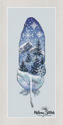 snow cross stitch pattern