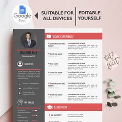 resume google docs, modern google docs resume, resume word, professional resume template for google docs