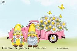 chamomile truck, gnomes png