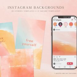 instagram backgrounds / instagram story template / instagram cover / instagram post template / colorful background