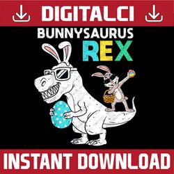 Easter Bunnysaurus T Rex Dino Dabbing Rabbit Easter Day Png, Happy Easter Day Sublimation Design