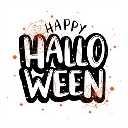 happy halloween svg, spider web svg png