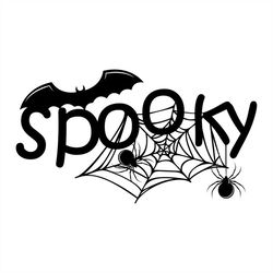 bat spider web spooky svg, halloween spooky svg silhouette