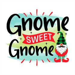 watercolor gnome sweet gnome png, elf gnome png sublimation designs