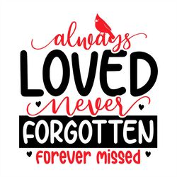 always loved never forgotten forever missed svg png