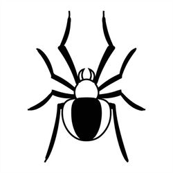 black white spider svg silhouette