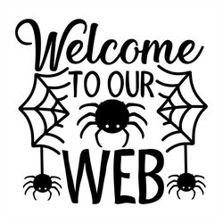 welcome to our web spider svg silhouette