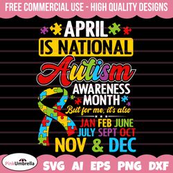 april is national autism awareness month svg, autism svg, autism awareness svg, autism mom svg, autism puzzle svg