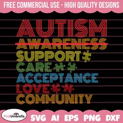 autism awareness support love svg, autism svg, autism awareness svg, autism mom svg, autism puzzle svg, puzzle piece svg