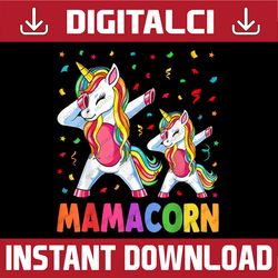 Mamacorn Unicorn Mom Baby Funny Mother Day Png, Happy Mother's Day Sublimation Design