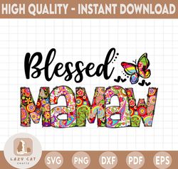 Blessed Mamaw Png, Mamaw PNG Files For Sublimation Printing, Family, Mamaw Clipart, Mamaw Gift, Hand Drawn Png, Friendly