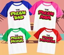 custom fresh prince tshirt, fresh uncle tshirt, fresh princess, family personalized shirt birthday custom tshirt unisex