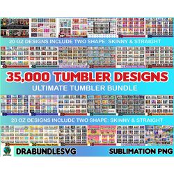 35000 tumbler designs bundle png high quality, designs 20 oz sublimation, bundle design template for sublimation