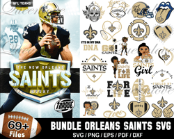 designs new orleans saints football svg bundle, sport svg